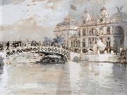 Childe Hassam Columbian Exposition Chicago oil painting reproduction